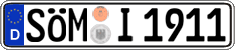 German license plate, Regular plates