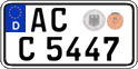 German license plate, Regular plates