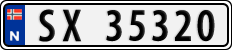 License plate of Norway, Cars