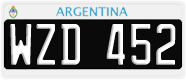 License plate of Argentina, Cars (1995, ABC 123)
