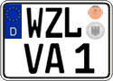 German license plate, Regular plates