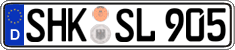 German license plate, Regular plates