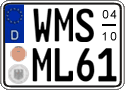 German license plate, Seasonal plates