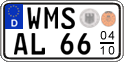 German license plate, Seasonal plates