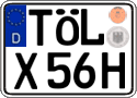 German license plate, Plates for oldtimers (type 