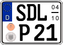 German license plate, Seasonal plates