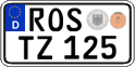 German license plate, Regular plates