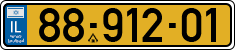 License plate of Israel, Regular plates