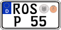 German license plate, Regular plates