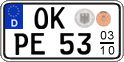 German license plate, Seasonal plates