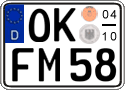 German license plate, Seasonal plates