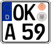 German license plate, Regular plates