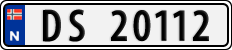 License plate of Norway, Cars