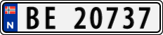 License plate of Norway, Cars