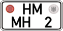 German license plate, Regular plates