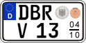 German license plate, Seasonal plates
