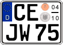 German license plate, Seasonal plates