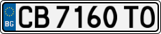 License plate of Bulgaria, Cars