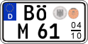 German license plate, Seasonal plates
