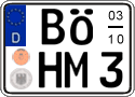 German license plate, Seasonal plates