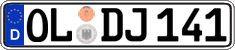 German license plate, Regular plates