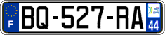 French license plate, SIV (ordinary)