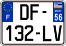 French license plate, SIV (ordinary)
