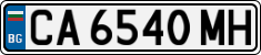 License plate of Bulgaria, Cars
