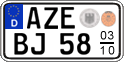 German license plate, Seasonal plates