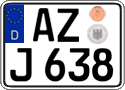 German license plate, Regular plates