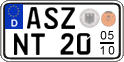 German license plate, Seasonal plates