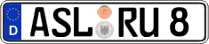 German license plate, Regular plates