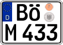German license plate, Regular plates