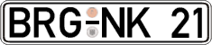 German license plate, Regular plates