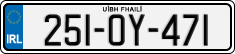 License plate of Ireland, Regular plates