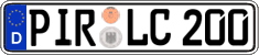 German license plate, Regular plates