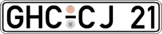 German license plate, Regular plates