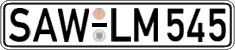 German license plate, Regular plates