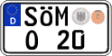 German license plate, Regular plates