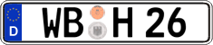 German license plate, Regular plates