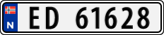 License plate of Norway, Cars