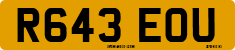 License plate of the United Kingdom, 1983 year system