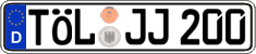 German license plate, Regular plates