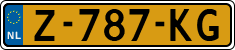 License plate of the Netherlands, Cars