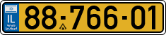License plate of Israel, Regular plates