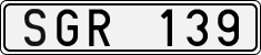 License plate of Sweden, Regular plates