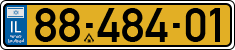 License plate of Israel, Regular plates