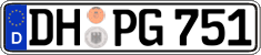 German license plate, Regular plates