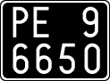 License plate of Italy, Cars (1927 year series)