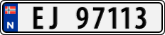 License plate of Norway, Cars